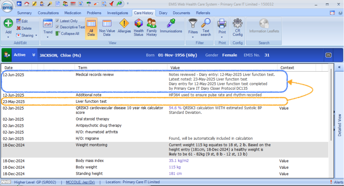 A screenshot of a medical report

AI-generated content may be incorrect.